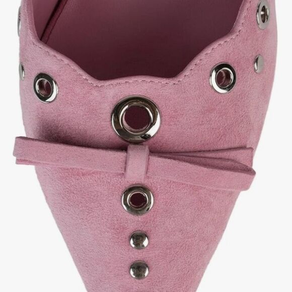 Jeffrey Campbell Gratis Suede Mules- Baby Pink - Picture 4 of 10